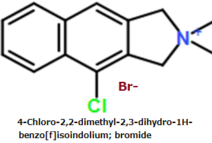 CAS#4-Chloro-2,2-dimethyl-2,3-dihydro-1H-benzo[f]isoindolium; bromide